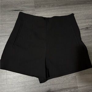 Zara Sleek Black Shorts